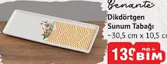 BENANTE DİKDÖRTGEN SUNUM TABAĞI BENANTE DİKDÖRTGEN SUNUM TABAĞI